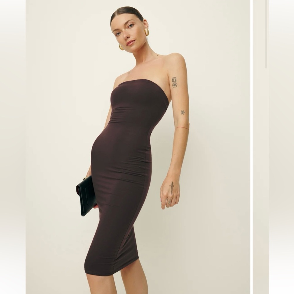 NWT Reformation Etta Knit Dress - S - Mole